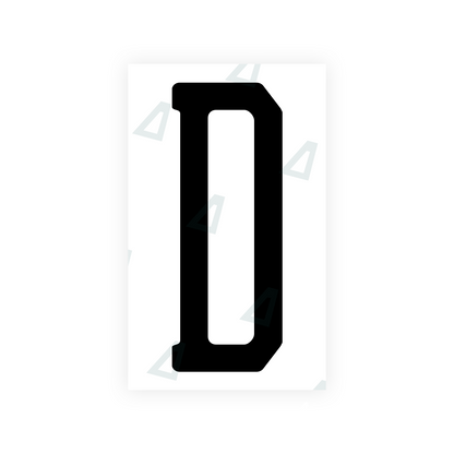 Alite Nanofilm for US (New Jersey - Embossed) license plates - Symbol "D" - Alite
