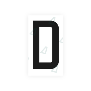 Alite Nanofilm for France license plates - Symbol "D" - Alite