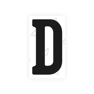 Alite Nanofilm for Germany (standard) license plates - Symbol "D" - Alite