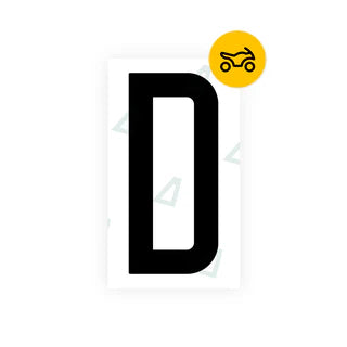 Alite Nanofilm for US (Oklahoma) Moto license plates - Symbol "D" - Alite