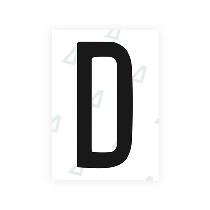 Alite Nanofilm for US (Connecticut 2013) license plates - Symbol "D" - Alite