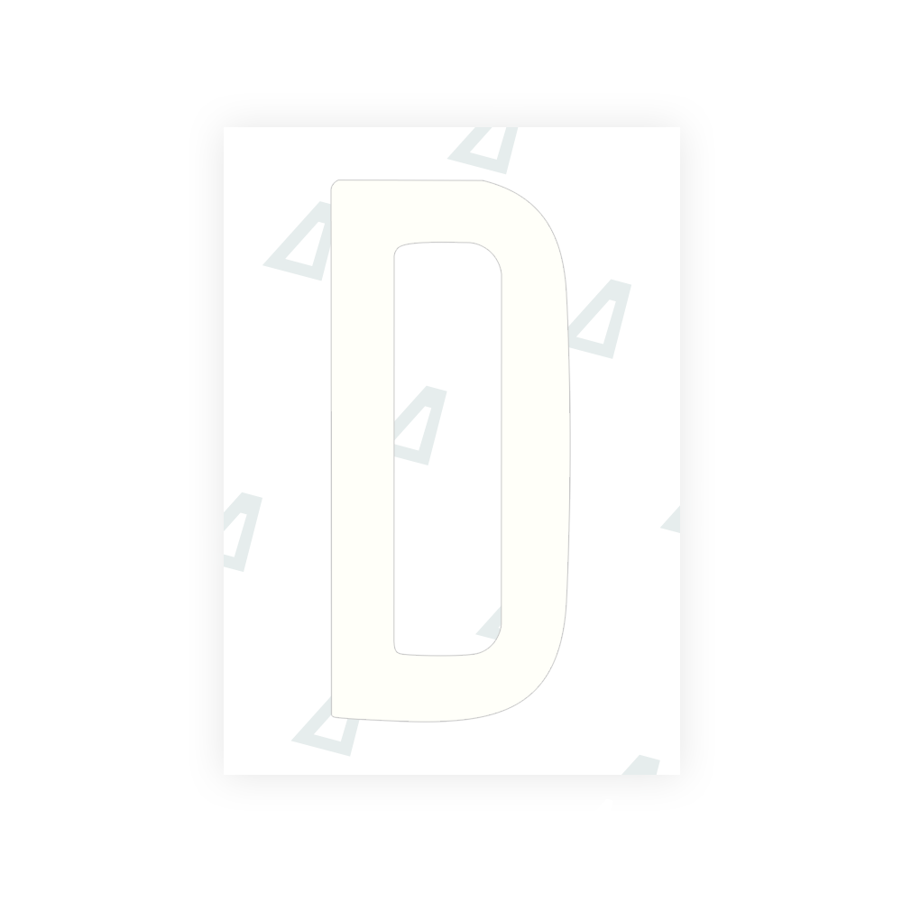 Alite Nanofilm for US (Connecticut 2013) license plates - Symbol "D" - Alite