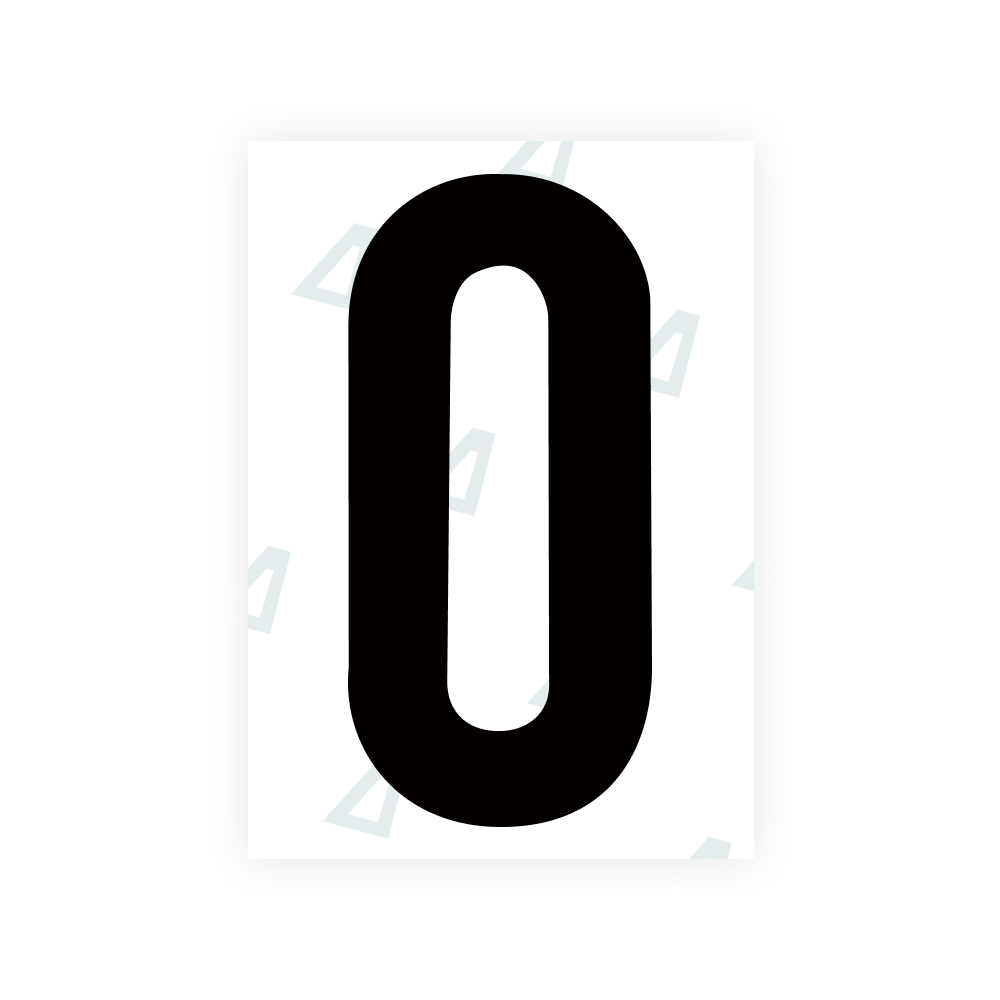 Alite Nanofilm for Dubai (Standard) number plates - Symbol "0"