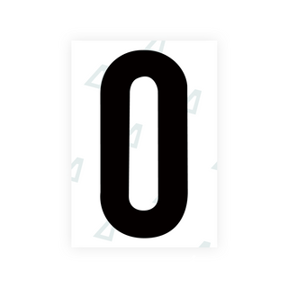 Alite Nanofilm for Dubai (Standard) number plates - Symbol "0"