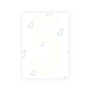 Alite Nanofilm for Dubai (Standard) number plates - Symbol "5"