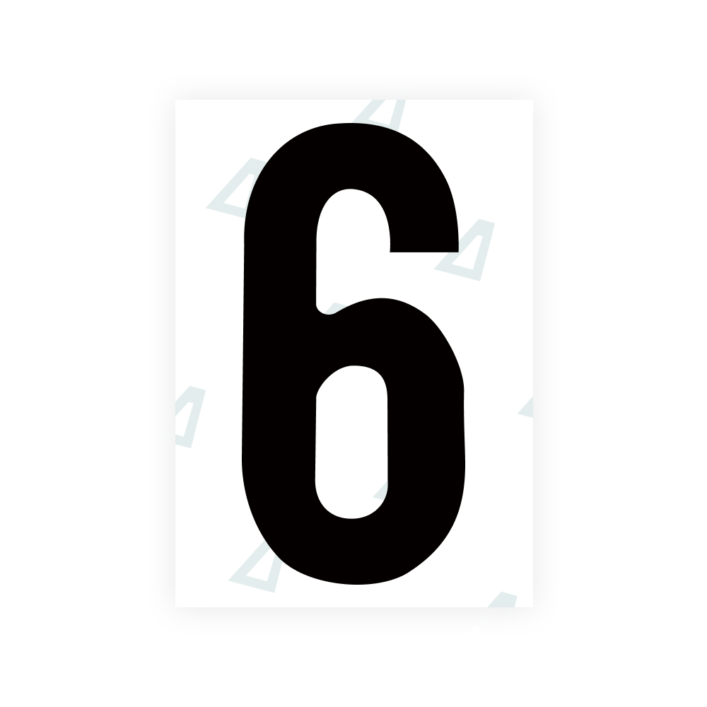 Alite Nanofilm for Dubai (Standard) number plates - Symbol "6"