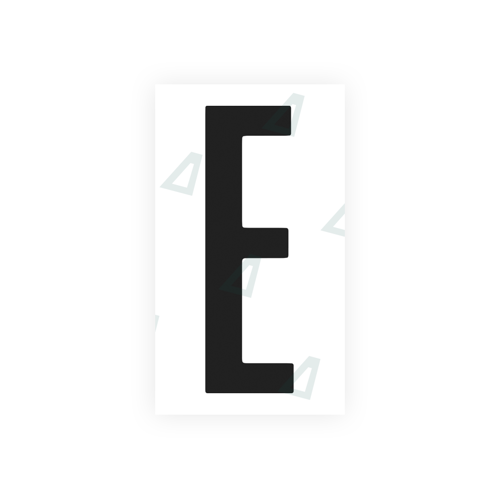 Alite Nanofilm for US (Ohio 2021) license plates - Symbol "E" - Alite