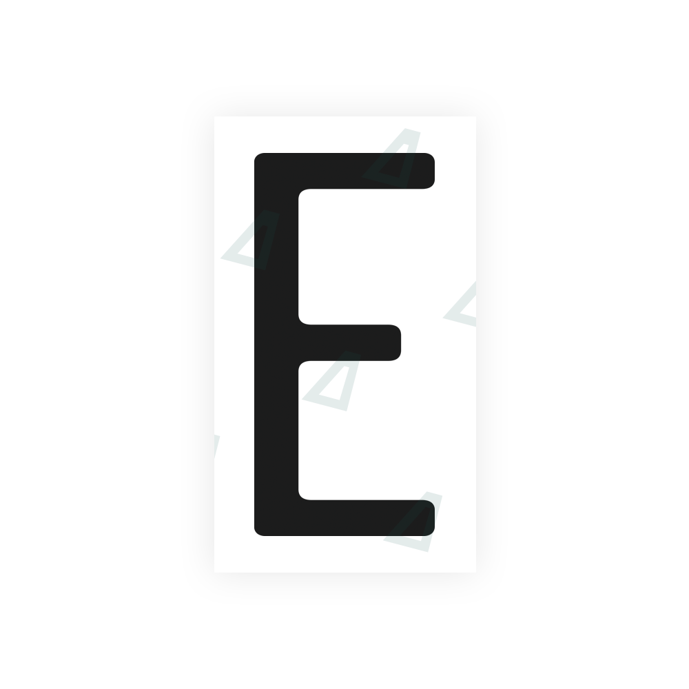 Alite Nanofilm for US (California) license plates - Symbol "E" - Alite