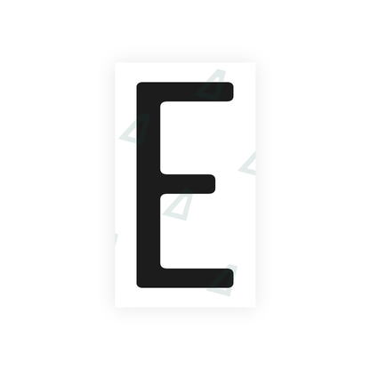 Alite Nanofilm for US (California) license plates - Symbol "E" - Alite