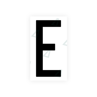 Alite Nanofilm for US (New Jersey - Flat) license plates - Symbol "E" - Alite