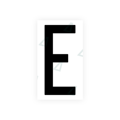 Alite Nanofilm for US (New Jersey - Flat) license plates - Symbol "E" - Alite