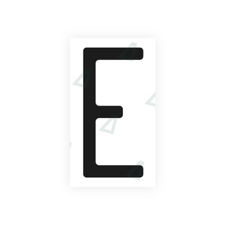 Alite Nanofilm for US (Massachusetts) license plates - Symbol "E" - Alite