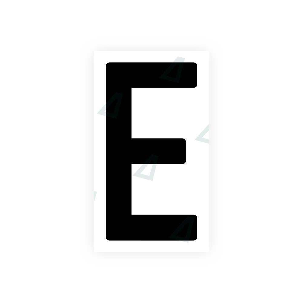 Alite Nanofilm for India license plates - Symbol "E" - Alite
