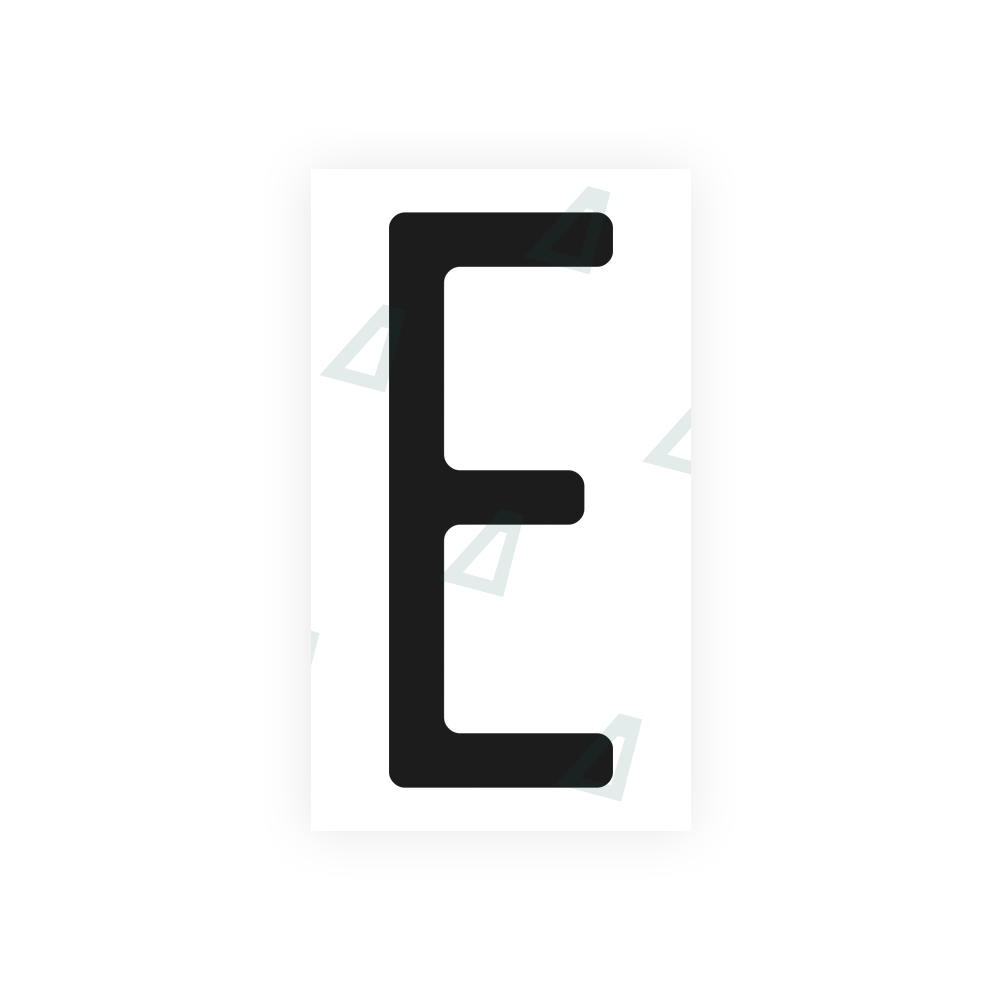 Alite Nanofilm for US (Michigan) license plates - Symbol "E" - Alite