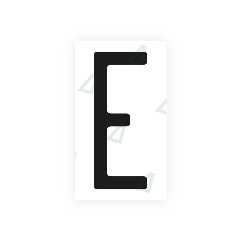 Alite Nanofilm for US (Pennsylvania) license plates - Symbol "E" - Alite