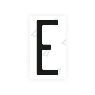 Alite Nanofilm for US (Ohio 2013) license plates - Symbol "E" - Alite