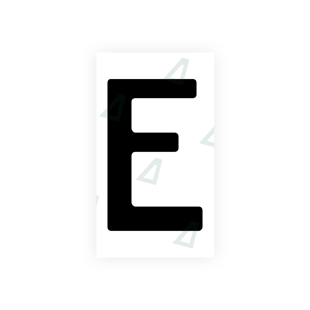 Alite Nanofilm for Uzbekistan number plates - Symbol "E" - Alite