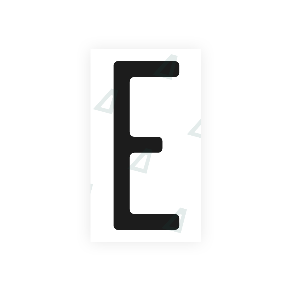 Alite Nanofilm for US (Maryland) license plates - Symbol "E" - Alite