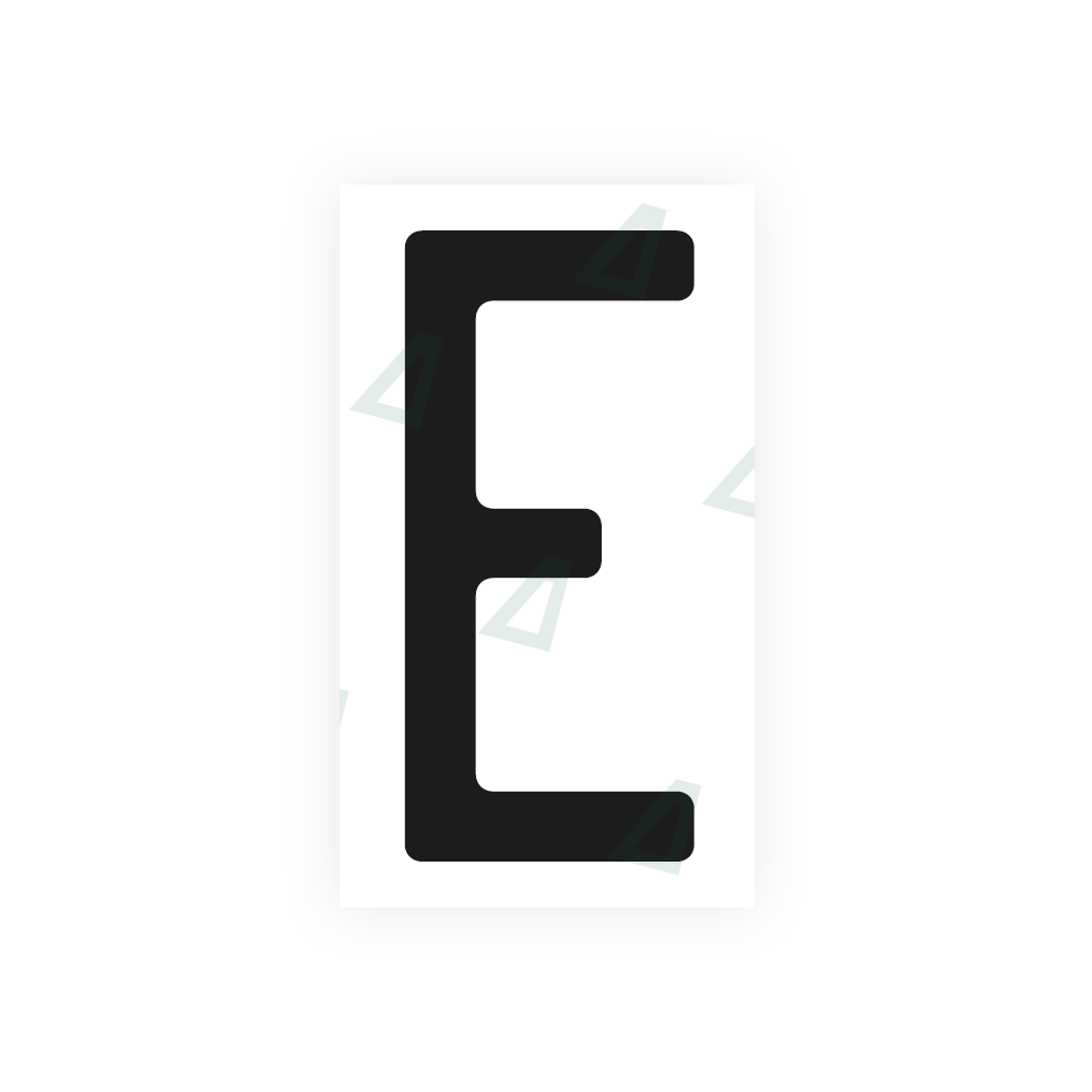 Alite Nanofilm for US (Quebec) license plates - Symbol "E" - Alite