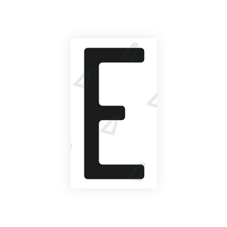 Alite Nanofilm for US (Quebec) license plates - Symbol "E" - Alite