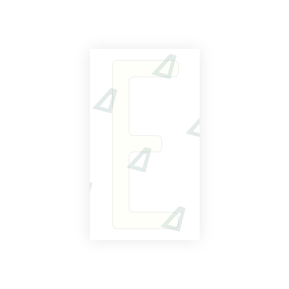 Alite Nanofilm for US (Maryland) license plates - Symbol "E" - Alite