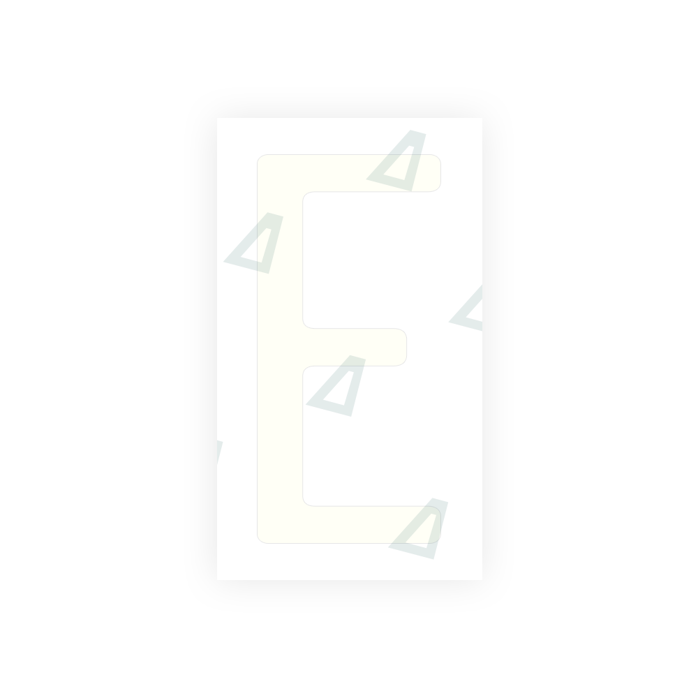 Alite Nanofilm for US (California) license plates - Symbol "E" - Alite