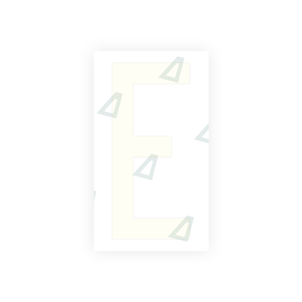 Alite Nanofilm for US (New Jersey) Moto license plates - Symbol "E" - Alite