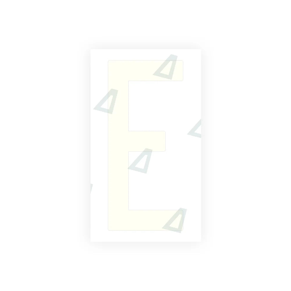Alite Nanofilm for US (Oklahoma) Moto license plates - Symbol "E" - Alite