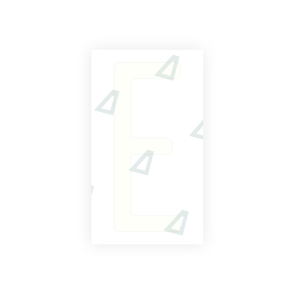 Alite Nanofilm for US (Michigan) license plates - Symbol "E" - Alite