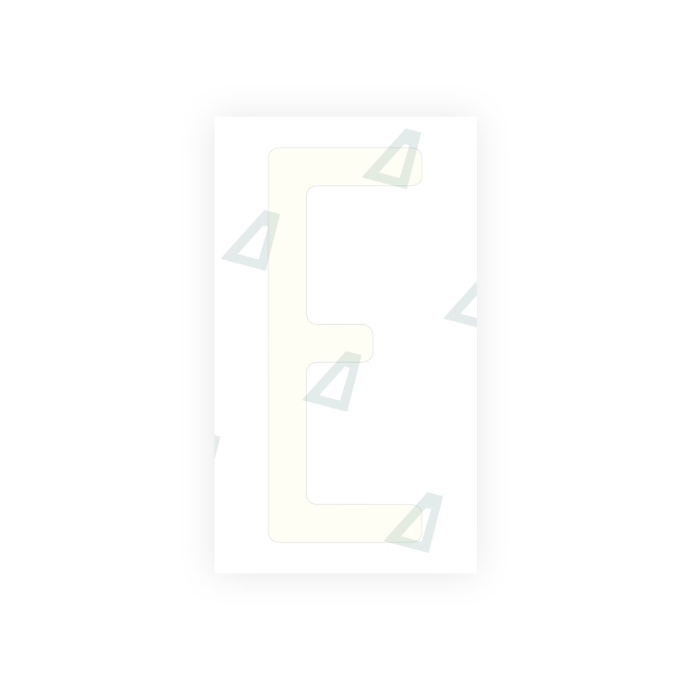 Alite Nanofilm for US (Pennsylvania) license plates - Symbol "E" - Alite