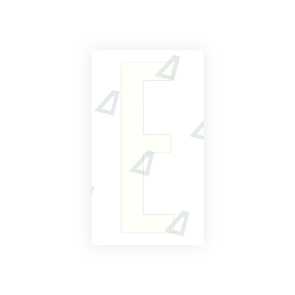Alite Nanofilm for US (Ohio 2021) license plates - Symbol "E" - Alite