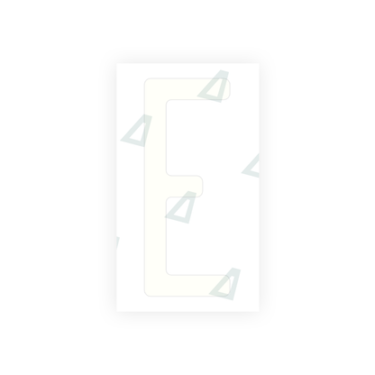Alite Nanofilm for US (Ohio 2013) license plates - Symbol "E" - Alite