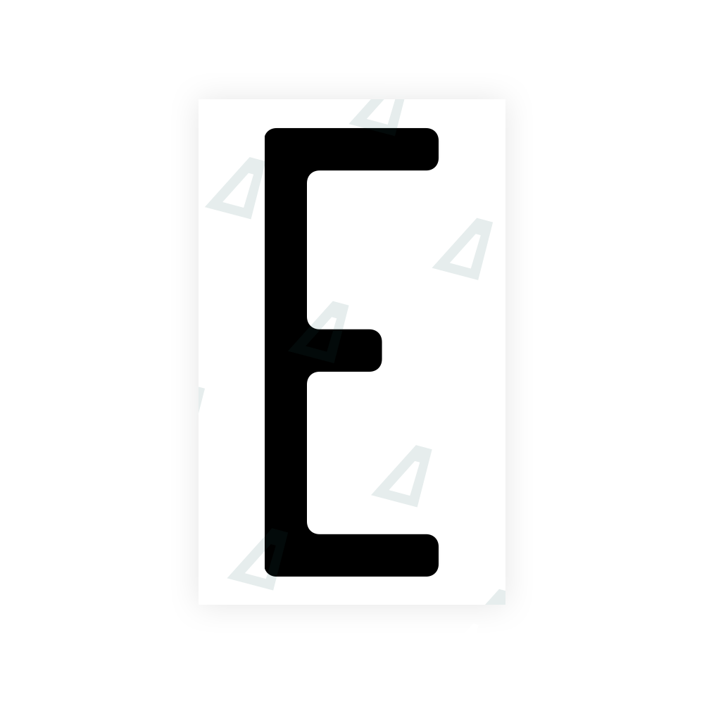 Alite Nanofilm for US (New Jersey - Embossed) license plates - Symbol "E" - Alite