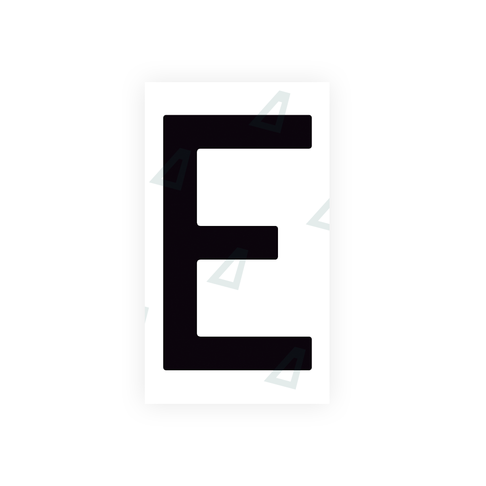 Alite Nanofilm for Spain Flat license plates - Symbol "E" - Alite