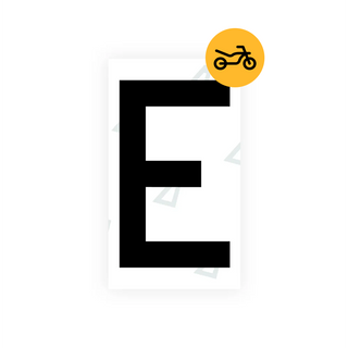 Alite Nanofilm for Greece moto license plates - Symbol "E" - Alite