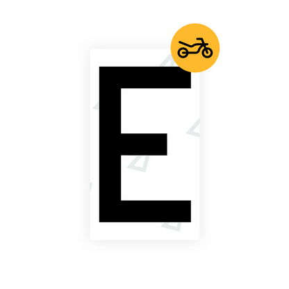 Alite Nanofilm for Greece moto license plates - Symbol "E" - Alite