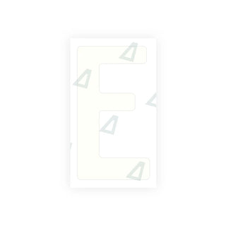 Nanofilm Alite para placas de matrícula de Paraguay - Símbolo "E"