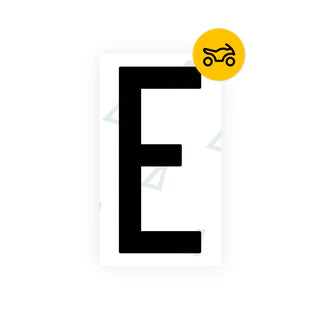 Alite Nanofilm for US (Oklahoma) Moto license plates - Symbol "E" - Alite
