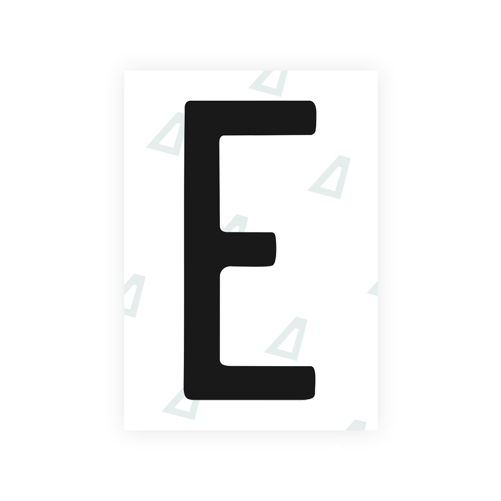 Alite Nanofilm for US (Connecticut 2013) license plates - Symbol "E" - Alite