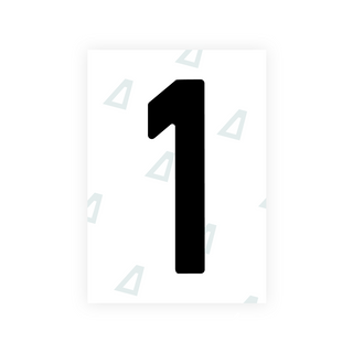 Alite Nanofilm for Estonia number plates - Symbol "1"