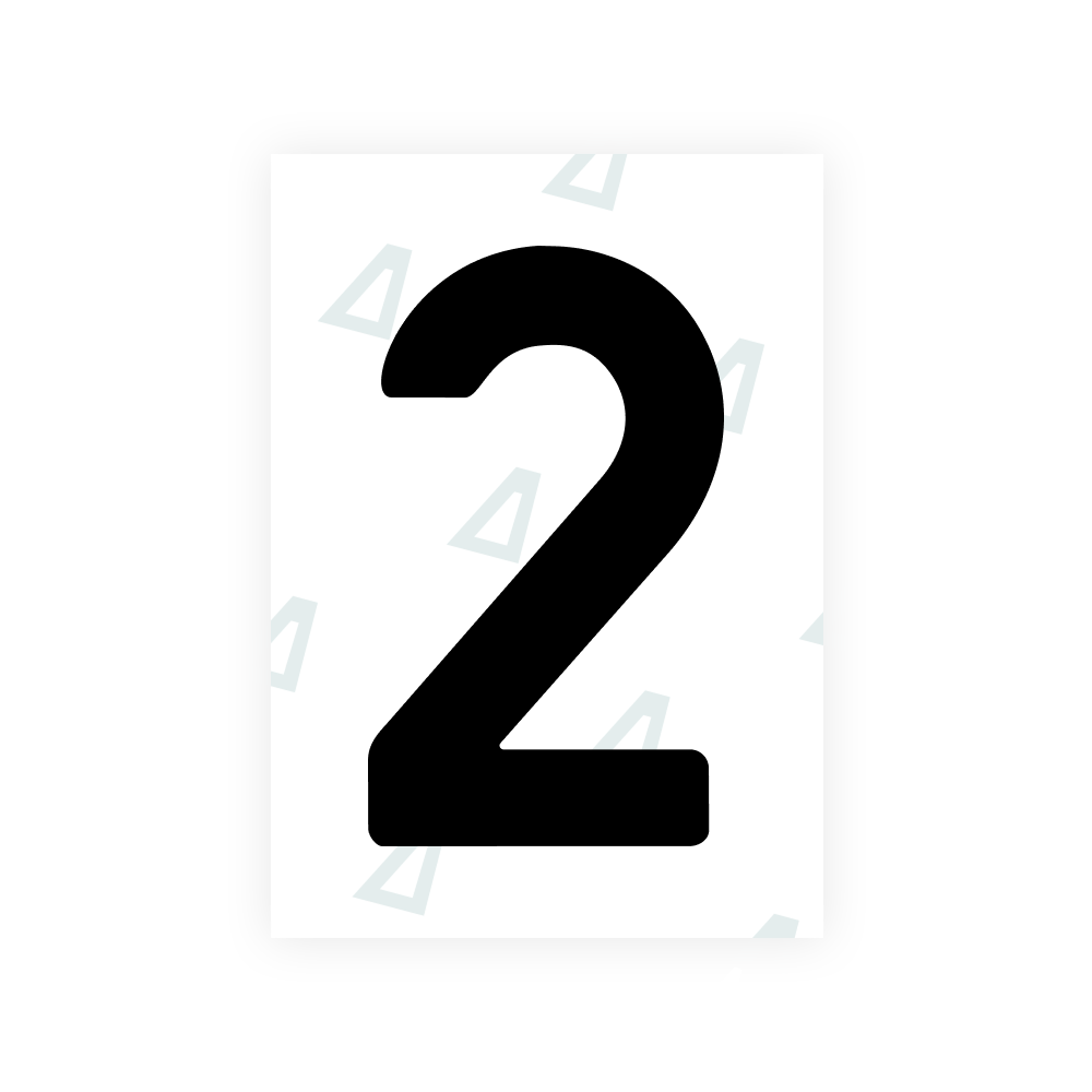Alite Nanofilm for Estonia number plates - Symbol "2"