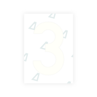 Alite Nanofilm for Estonia number plates - Symbol "3"