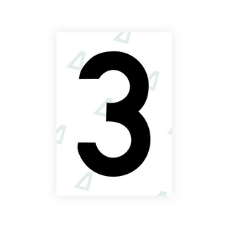 Alite Nanofilm for Estonia number plates - Symbol "3"