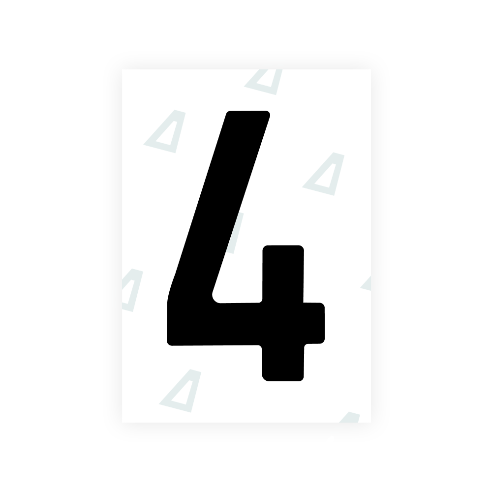 Alite Nanofilm for Estonia number plates - Symbol "4"
