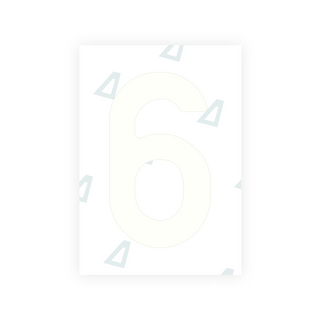 Alite Nanofilm for Estonia number plates - Symbol "6"
