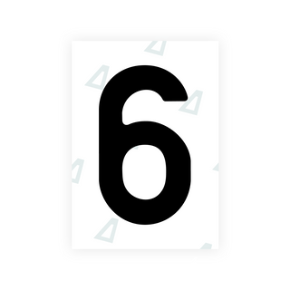 Alite Nanofilm for Estonia number plates - Symbol "6"