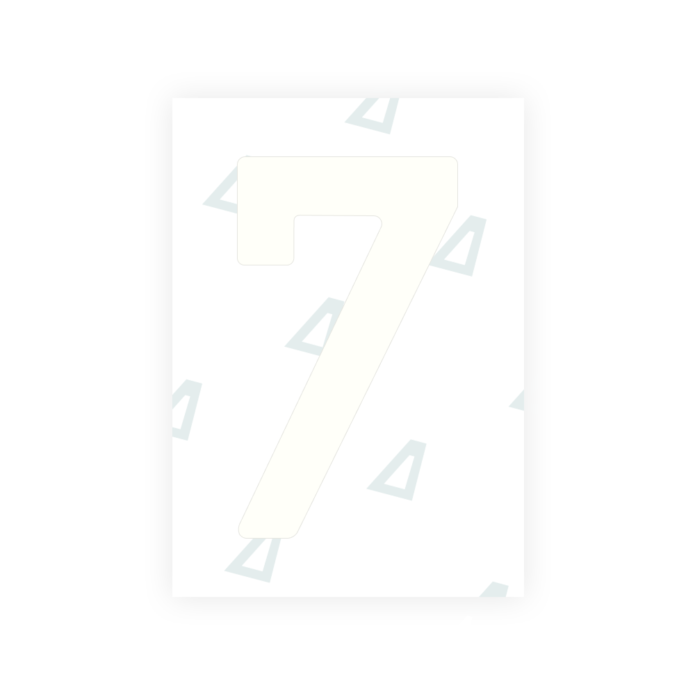 Alite Nanofilm for Estonia number plates - Symbol "7"