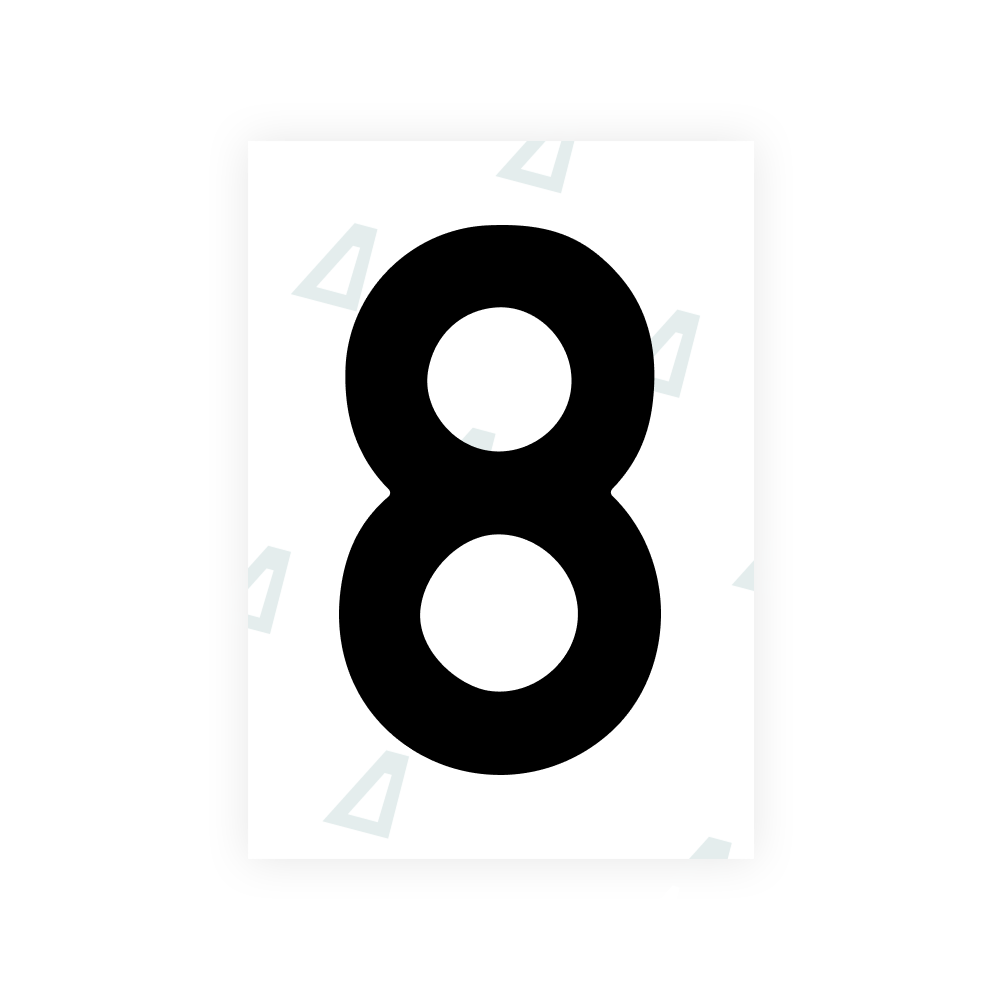 Alite Nanofilm for Estonia number plates - Symbol "8"