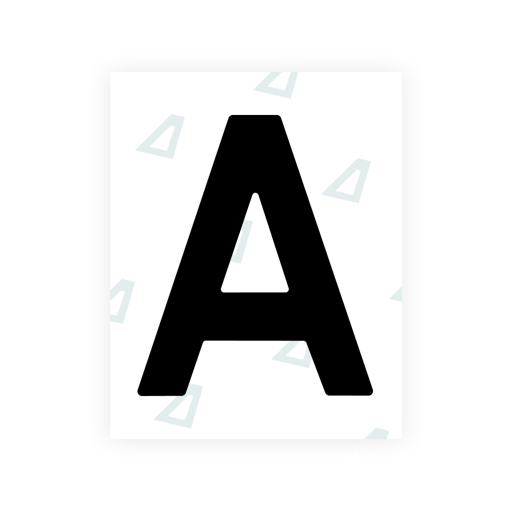 Alite Nanofilm for Estonia number plates - Symbol "A"