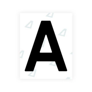 Alite Nanofilm for Estonia number plates - Symbol "A"